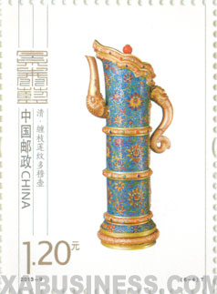 Cloisonne Branch Lotus Lines Domou Pot (Qing Dynasty)