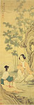 Beauties, Chinese painting, Gai QI