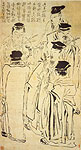 the Five Ram Immortals. Chinese painting, Su ChangChun