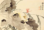 Lotus. Chinese painting, Zhang Xiong