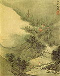 Mountain Stream, Chinese paintings, Zhang Gu