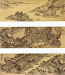 River and Mountain, Huang Ding, Chinese painting