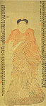 Scroll of Portrait of Buddha, Chinese painting, Jin Nong