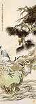 Flower and Bird. Painting of China, Zhu Cheng