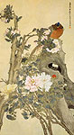 Peony and Golden Pheasant, Chinese painting, Ren Xun
