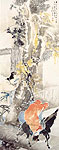 Three Errant Knights. Chinese painting, Ren Yi