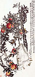 Peaches and Stones, Chinese painting, Wu Changshu