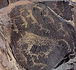 Rocking painting - A tiger of preying, ancient  China