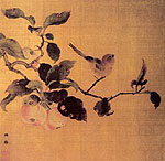 Bird and Fruits , Chinese painting