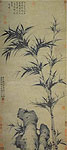 Ink bamboo, Wu Zhen, Chinese painting