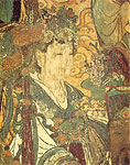 Jade Lady Presenting Treasure, mural, Chinese painting