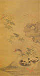 Hibiscus Flowers and Goose, Sun Long, Chinese painting