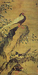 painting of Camellia and Magpie, Lin Liang