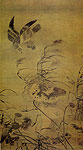 Painting of Withered Lotus, Eagle and Egret , Lue Ji