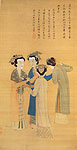 Ladies in Meng Shu Palace, Tang Yin, Ming Dynasty