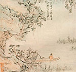 Boat in River, Lu Zhi, Chinese painting