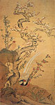 Apricot Blossom and Golden Pheasant , Zhou Zhimian, Chinese painting