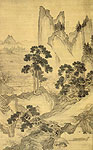 The Peach Blossom Shangri-la. Chinese painting. Zhou Chen