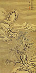 Painting of Fishing in the Cold River-snow. Chinese painting.