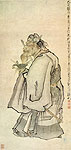 Portrait of Zhong Kui. Chinese painting,  Chen Hongshou