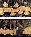 Purification Ceremony at Orchid Pavilion. Chinese painting