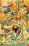Qin Shubao - the God of Gate. Chinese new year picture