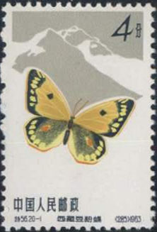 China Taiwan 1989 Butterfly stamp