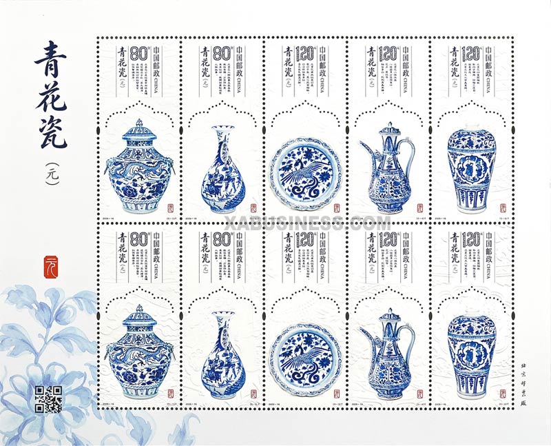 Blue-and-White Porcelain (Yuan Dynasty) (Mini Sheet)